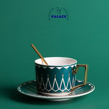 European luxury court style high-quality ceramics coffee cup and saucer set retro elegant tea cup
European luxury court style high-quality ceramics coffee cup and saucer set retro elegant tea cup