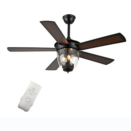 OUKANING 52 LED Ceiling Fan Light Flush Mount 3 Speed Remote Control 5 Blades Lamp Black
OUKANING 52 LED Ceiling Fan Light Flush Mount 3 Speed Remote Control 5 Blades Lamp Black
