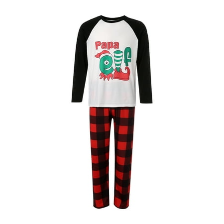 Christmas Family Pajamas Set Letter Elf Print Long Sleeve O-neck T-shirt+Plaid Trousers
Christmas Family Pajamas Set Letter Elf Print Long Sleeve O-neck T-shirt+Plaid Trousers