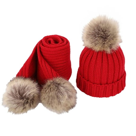 Leutsin Winter Girls Boys Kids Winter Beanie Hat Warm Knit Thick Ski Cap And Scarf With Fluff Ball Suit
Leutsin Winter Girls Boys Kids Winter Beanie Hat Warm Knit Thick Ski Cap And Scarf With Fluff Ball Suit