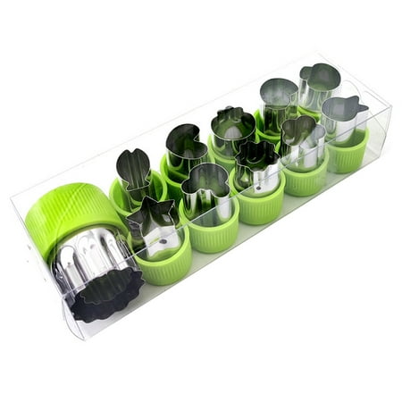 Vegetable Fruit Cutter Shapes Set Fruit and Mini Cookie Stamps Mold for Kids Crafts Baking Decorating Food-Green - Style 1
Vegetable Fruit Cutter Shapes Set Fruit and Mini Cookie Stamps Mold for Kids Crafts Baking Decorating Food-Green - Style 1
