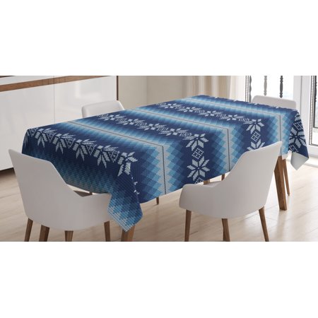 Winter Tablecloth Traditional Scandinavian Needlework Inspired Pattern Jacquard Flakes Knitting Theme Rectangular Table Cover for Dining Room Kitchen 60 X 90 Inches Blue White by Ambesonne
Winter Tablecloth Traditional Scandinavian Needlework Inspired Pattern Jacquard Flakes Knitting Theme Rectangular Table Cover for Dining Room Kitchen 60 X 90 Inches Blue White by Ambesonne