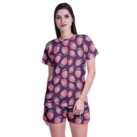 Moomaya Womens Printed Tee and Shorts Pajama Set PJs Short Sleeve Sleepwear Nightwear S-XXL
Moomaya Womens Printed Tee and Shorts Pajama Set PJs Short Sleeve Sleepwear Nightwear S-XXL