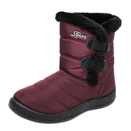 jsaierl Women Winter Solid Color Keep Warm Ankle Boots Plus Velvet Boot Flat Snow Boots
jsaierl Women Winter Solid Color Keep Warm Ankle Boots Plus Velvet Boot Flat Snow Boots
