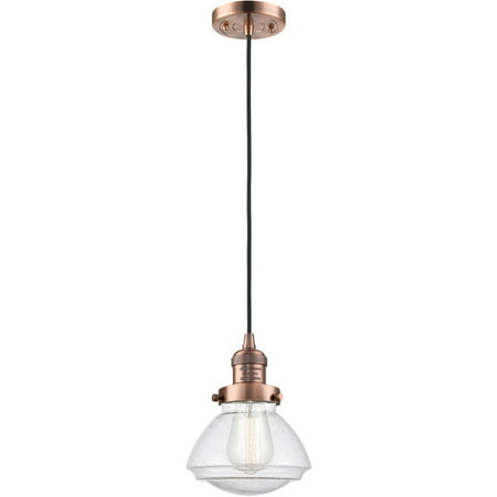 Antique Copper Tone Mini Pendants 7 Wide Steel/Cast Brass/Glass Medium Base 1 Light Fixture
Antique Copper Tone Mini Pendants 7 Wide Steel/Cast Brass/Glass Medium Base 1 Light Fixture
