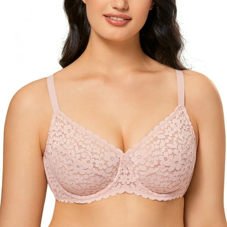 DOBREVA Women s Unlined Lace Minimizer Bra Plus Size Underwire Full Coverage
DOBREVA Women s Unlined Lace Minimizer Bra Plus Size Underwire Full Coverage