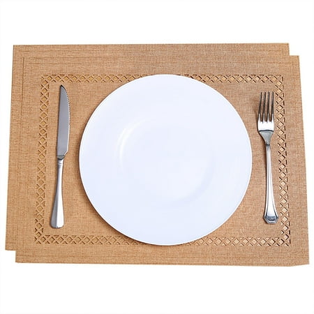 Set of 2 Rectangular Placemats Anti-scalding Dining Table Mats Waterproof and Heat-resistand Placemat for Home Kitchen Table
Set of 2 Rectangular Placemats Anti-scalding Dining Table Mats Waterproof and Heat-resistand Placemat for Home Kitchen Table