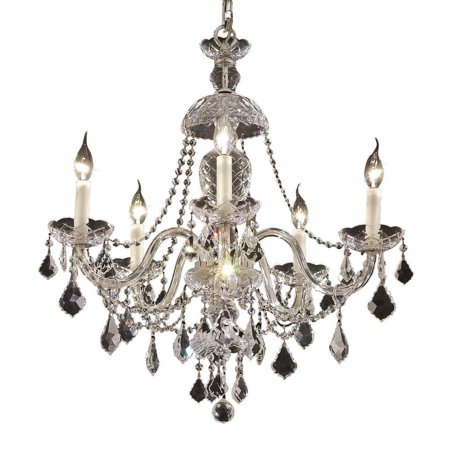 Alexandria 5 Light Crystal (Clear) Chandelier in Chrome Finish 7831D25C/RC