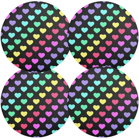 Coolnut Rainbow Heart Placemats 4Pcs Holidays PVC Weave Place Mats Table Mats Non-Slip Easy to Clean for Home Kitchen BBQ Party Table Decor 15.4×15.4in
Coolnut Rainbow Heart Placemats 4Pcs Holidays PVC Weave Place Mats Table Mats Non-Slip Easy to Clean for Home Kitchen BBQ Party Table Decor 15.4×15.4in