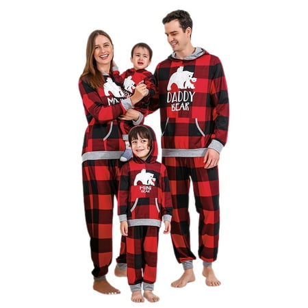 AMILIEe Christmas Pajamas Family Matching Pjs Set Bear Pullover Hoodie Sweatshirt Plaid Pants
AMILIEe Christmas Pajamas Family Matching Pjs Set Bear Pullover Hoodie Sweatshirt Plaid Pants