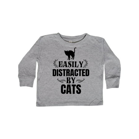 Inktastic Easily Distracted by Cats Gift Toddler Boy or Toddler Girl Long Sleeve T-Shirt
Inktastic Easily Distracted by Cats Gift Toddler Boy or Toddler Girl Long Sleeve T-Shirt