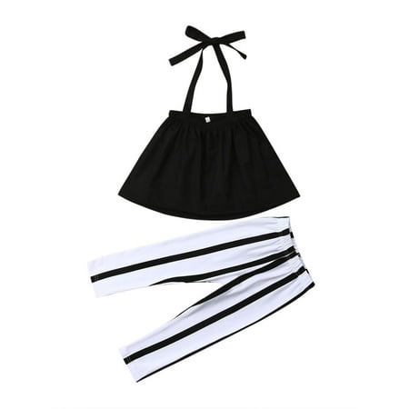 Imcute Baby Girls Summer Clothes Set Off Shoulder Solid Color Crop Tops + Stripe Pants Leggings 2Pcs Kids Casual Outfits
Imcute Baby Girls Summer Clothes Set Off Shoulder Solid Color Crop Tops + Stripe Pants Leggings 2Pcs Kids Casual Outfits