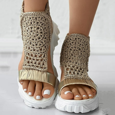 WNG Ladies Shoes Thick Sole Fish Mouth Sandals Fashion Casual Comfortable Soft Outdoor Beach Sandals
WNG Ladies Shoes Thick Sole Fish Mouth Sandals Fashion Casual Comfortable Soft Outdoor Beach Sandals