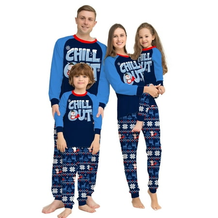 CenturyX Christmas Family Matching Pajamas Sets Letter Snowflake Snowman Long Sleeve Tops Pants Suit Xmas Parent-Child Pjs Outfit Blue Kids 3 Years
CenturyX Christmas Family Matching Pajamas Sets Letter Snowflake Snowman Long Sleeve Tops Pants Suit Xmas Parent-Child Pjs Outfit Blue Kids 3 Years