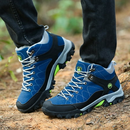 ZXHACSJ Men Hiking Shoes Winter Mountain Climbing Trekking Boots Top Outdoor Fashion Walking Shoes Dark Blue 42
ZXHACSJ Men Hiking Shoes Winter Mountain Climbing Trekking Boots Top Outdoor Fashion Walking Shoes Dark Blue 42