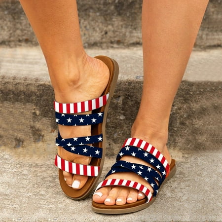 Cathalem Slippers And Robe Set for Women Independence Day Fashion Roman Style Women s Summer Slip House Slippers for Women Red 9
Cathalem Slippers And Robe Set for Women Independence Day Fashion Roman Style Women s Summer Slip House Slippers for Women Red 9