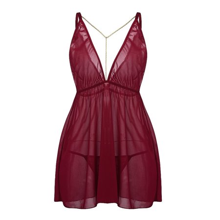 Mackneog Plus Size Sexy Dress Nightdress Women Underwear Fashion Lingerie Lace Sleepwear Pajamas Polyester Lace Thong Plus Size Panties
Mackneog Plus Size Sexy Dress Nightdress Women Underwear Fashion Lingerie Lace Sleepwear Pajamas Polyester Lace Thong Plus Size Panties
