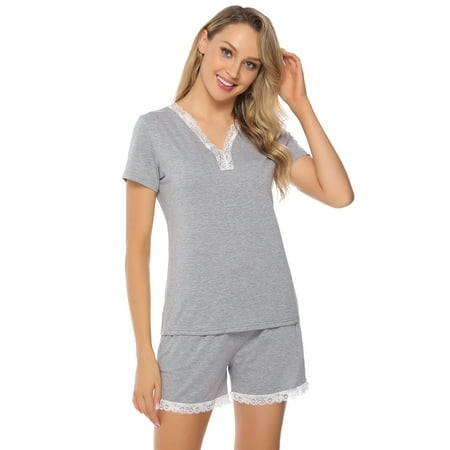 Purcoar Women s Pajamas Short Sleeve Pjs Sleepwear Lounge Sets Summer Casual Two Piece Outfits with Pockets Burgundy
Purcoar Women s Pajamas Short Sleeve Pjs Sleepwear Lounge Sets Summer Casual Two Piece Outfits with Pockets Burgundy