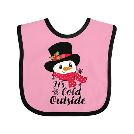 Inktastic It s Cold Outside with Cute Snowman and Snowflakes Boys or Girls Baby Bib
Inktastic It s Cold Outside with Cute Snowman and Snowflakes Boys or Girls Baby Bib