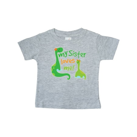 Inktastic My Sister Loves Me Baby Boy Gift Baby Boy T-Shirt