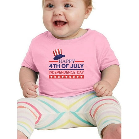 Happy Independence Day Usa T-Shirt Infant -Image by Shutterstock 12 Months