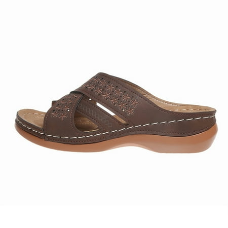 Women s Slides On Sandal Fashion Thick Bottom Slides Casual Non-slip For Women Summer Beach 39 Brown
Women s Slides On Sandal Fashion Thick Bottom Slides Casual Non-slip For Women Summer Beach 39 Brown