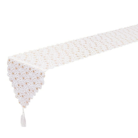 Bronzing Christmas Table Runner - Star Leaf Snowflake Tablecloth Placemat with for Xmas Table Decorations C
Bronzing Christmas Table Runner - Star Leaf Snowflake Tablecloth Placemat with for Xmas Table Decorations C