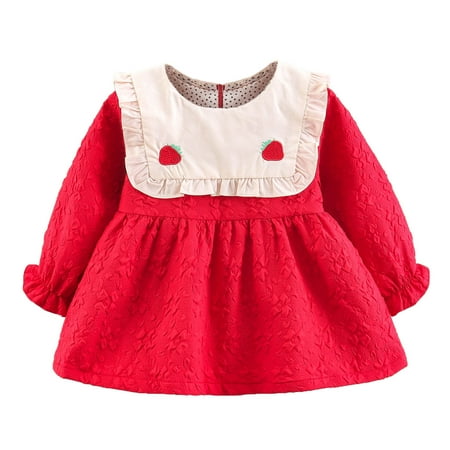Rovga Toddler Girls Autumn Winter Long Sleeve Cherry Ruffle Dress Princess Dress Soft Beautiful Dress
Rovga Toddler Girls Autumn Winter Long Sleeve Cherry Ruffle Dress Princess Dress Soft Beautiful Dress