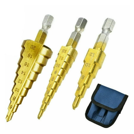 Worallymy 3pcs/set Drill Bit Set Steel Straight Groove Step Drill Set Portable Woodworking Drilling Tools
Worallymy 3pcs/set Drill Bit Set Steel Straight Groove Step Drill Set Portable Woodworking Drilling Tools