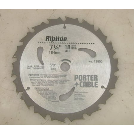 Porter-Cable Tools Circular Saw Blade 892-828 Riptide 7-1/4 18 Tooth PC-892828
Porter-Cable Tools Circular Saw Blade 892-828 Riptide 7-1/4 18 Tooth PC-892828