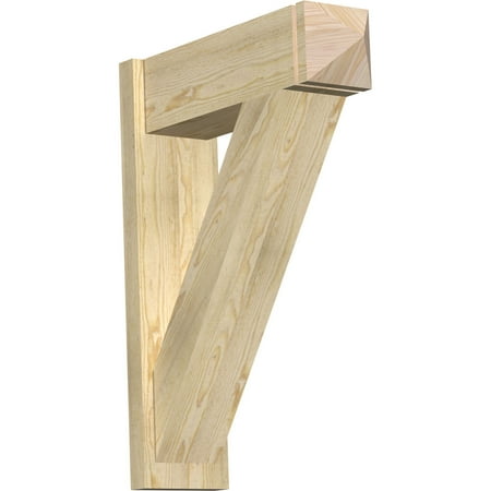 8 W x 26 D x 34 H Traditional Rough Sawn Arts and Crafts Outlooker Douglas Fir