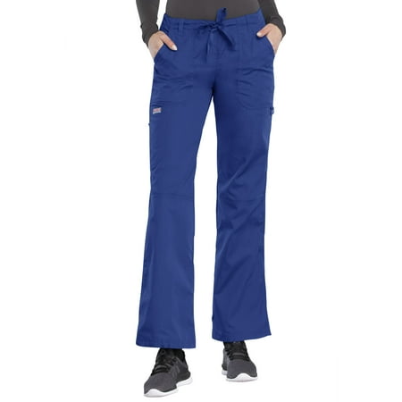 Cherokee Workwear Women s Scrubs Pant Low Rise Drawstring Cargo 4020