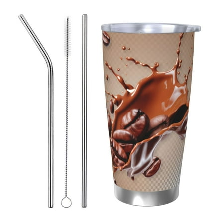 Matuu Coffee Beans Chocolate Splash for 20oz Durable Thermal Cups Keep Drinks Cold and Hot Insulated Car Mug with Lid-Straw Three-piece Set
Matuu Coffee Beans Chocolate Splash for 20oz Durable Thermal Cups Keep Drinks Cold and Hot Insulated Car Mug with Lid-Straw Three-piece Set