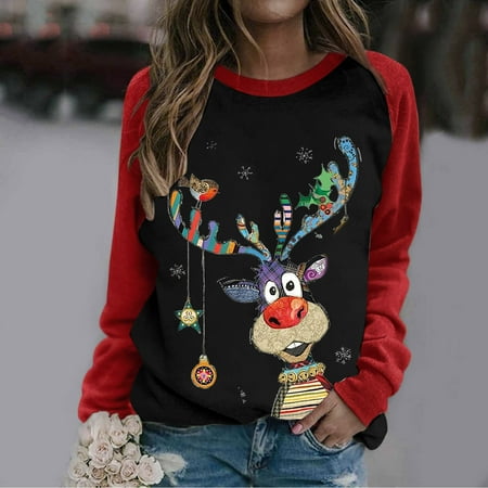 jsaierl Fall Sweatshirts for Women Cartoon Printed Christmas Sweatshirt Round Neck Long Sleeve Fashion Tops for Women Lightweight Pullover for Teen Girls
jsaierl Fall Sweatshirts for Women Cartoon Printed Christmas Sweatshirt Round Neck Long Sleeve Fashion Tops for Women Lightweight Pullover for Teen Girls
