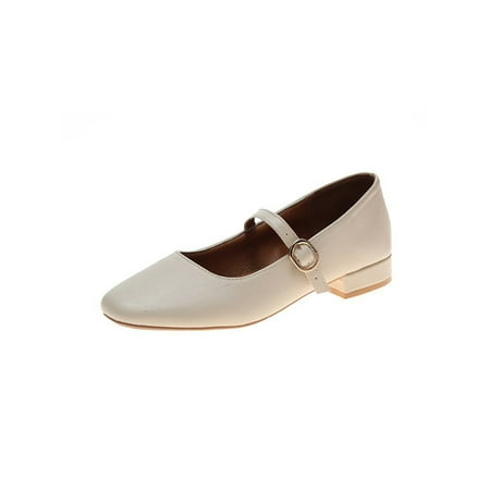 SIMANLAN Women Flats Square Toe Mary Jane Sandals Chunky Walking Shoe Ladies Breathable Comfort Dress Shoes Womens Buckle Beige 5.5
SIMANLAN Women Flats Square Toe Mary Jane Sandals Chunky Walking Shoe Ladies Breathable Comfort Dress Shoes Womens Buckle Beige 5.5