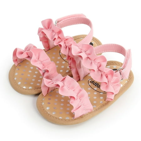 Baby Girls Sandals Summer Shoes Outdoor First Walk Toddler Girls Shoes For Summer