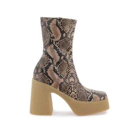 Stella Mccartney Skyla Wedge Ankle Boots In Alter Python Women