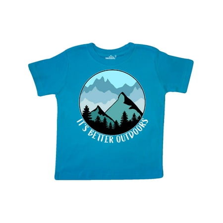 Inktastic It s Better Outdoors Mountains in Blue Gift Toddler Boy or Toddler Girl T-Shirt
Inktastic It s Better Outdoors Mountains in Blue Gift Toddler Boy or Toddler Girl T-Shirt