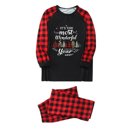 Tangnade home pajamas Men Dad Christmas Prints Family Clothes Plaid Matching Long Sleeve Tops+Pants Set Parent-child outfit Black L
Tangnade home pajamas Men Dad Christmas Prints Family Clothes Plaid Matching Long Sleeve Tops+Pants Set Parent-child outfit Black L