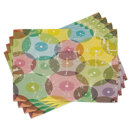 Abstract Placemats Set of 4 Geometrical Image Rounds with Vintage Retro Designwith Rainbow Colors Art Print Washable Fabric Place Mats for Dining Room Kitchen Table Decor Multicolor by Ambesonne
Abstract Placemats Set of 4 Geometrical Image Rounds with Vintage Retro Designwith Rainbow Colors Art Print Washable Fabric Place Mats for Dining Room Kitchen Table Decor Multicolor by Ambesonne