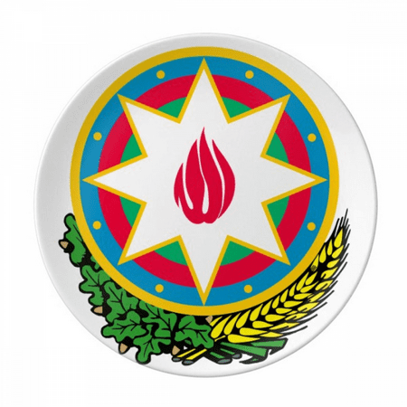 Baku Azerbaijan National Emblem Plate Decorative Porcelain Salver Tableware Dinner Dish
Baku Azerbaijan National Emblem Plate Decorative Porcelain Salver Tableware Dinner Dish