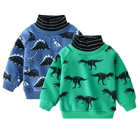 KYAIGUO Kids Toddler Fleece Sweatshirt for Boys Long Sleeved Pullover Sweatsuit Dinosaurs Prints High Collar Top Spring Fall Winter Casual Cartoon Sweaters for 1-7Y
KYAIGUO Kids Toddler Fleece Sweatshirt for Boys Long Sleeved Pullover Sweatsuit Dinosaurs Prints High Collar Top Spring Fall Winter Casual Cartoon Sweaters for 1-7Y