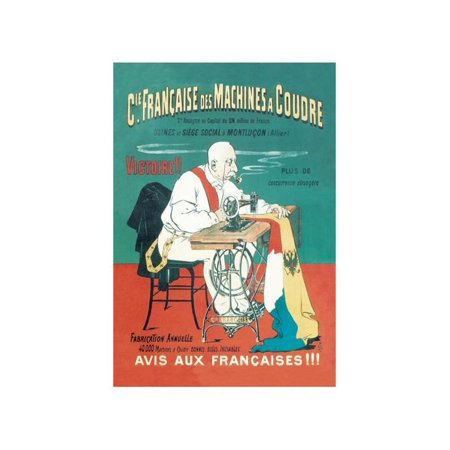 Cie Francaise Des Machines A Coudre Print (Unframed Paper Print 20x30)