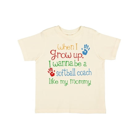 Inktastic Softball Coach Like Mommy Gift Toddler Boy or Toddler Girl T-Shirt