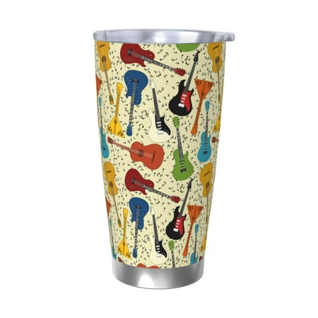 Fuzoiu Different Kind Of Guitars Print 20oz Tumbler Stainless Steel Vacuum Insulated Car Cup Insulated Coffee Mug Travel Mug with Lid Thermal Cup for Outdoor-Without Straw
Fuzoiu Different Kind Of Guitars Print 20oz Tumbler Stainless Steel Vacuum Insulated Car Cup Insulated Coffee Mug Travel Mug with Lid Thermal Cup for Outdoor-Without Straw