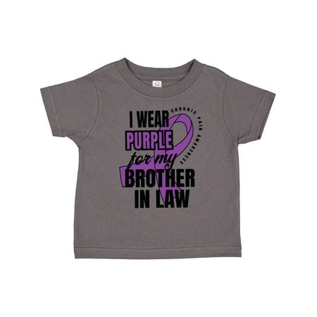 Inktastic Chronic Pain I Wear Purple For My Brother in Law Gift Toddler Boy or Toddler Girl T-Shirt
Inktastic Chronic Pain I Wear Purple For My Brother in Law Gift Toddler Boy or Toddler Girl T-Shirt