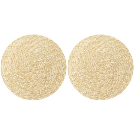 Bestonzon 2pcs Wheat Straw Woven Placemat Decorative Place Mat Round Placemat Dining Table Decor
Bestonzon 2pcs Wheat Straw Woven Placemat Decorative Place Mat Round Placemat Dining Table Decor