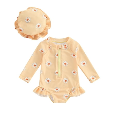 Suealasg Kids Girls Romper Swimsuit Long Sleeve Round Neck Flower Print One Piece Swimwear Toddler Baby Girls Summer Beachwear Bathing Suit
Suealasg Kids Girls Romper Swimsuit Long Sleeve Round Neck Flower Print One Piece Swimwear Toddler Baby Girls Summer Beachwear Bathing Suit