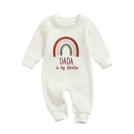 Infant Baby Girl Boy Romper Rainbow Embroidery Long Sleeve Jumpsuit Fall Winter Fur Warm Outfit
Infant Baby Girl Boy Romper Rainbow Embroidery Long Sleeve Jumpsuit Fall Winter Fur Warm Outfit