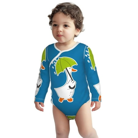 Fotbe Goose Holding an Umbrella Pattern Unisex-baby Long-sleeve Bodysuit Long Sleeve Bodysuits One-piece 100% Organic Cotton for Infant Baby Boys Unisex-3 Months
Fotbe Goose Holding an Umbrella Pattern Unisex-baby Long-sleeve Bodysuit Long Sleeve Bodysuits One-piece 100% Organic Cotton for Infant Baby Boys Unisex-3 Months